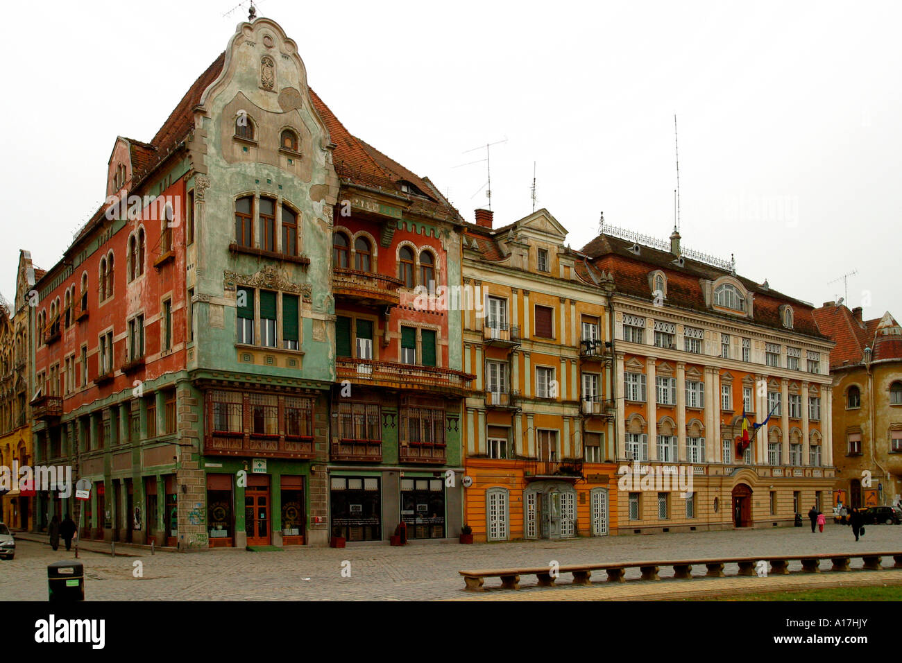 Piata Unirii, Old Town Square, Timisoara, Romania Stock Photo Alamy