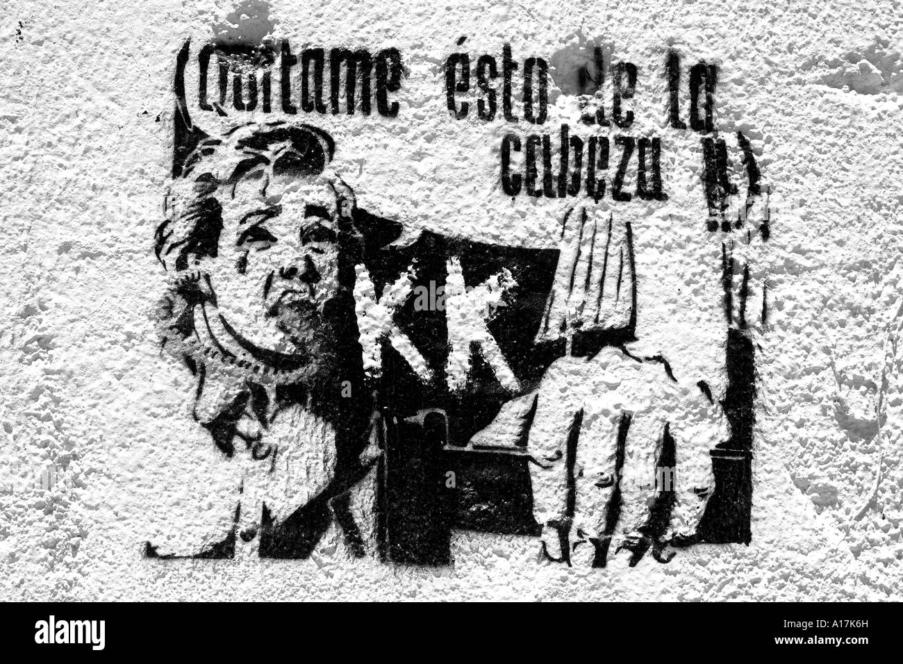 Stencil Graffiti Art Stock Photo Alamy