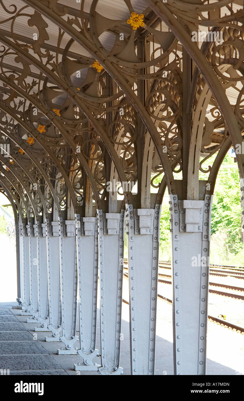 roofed platform Stock Photo