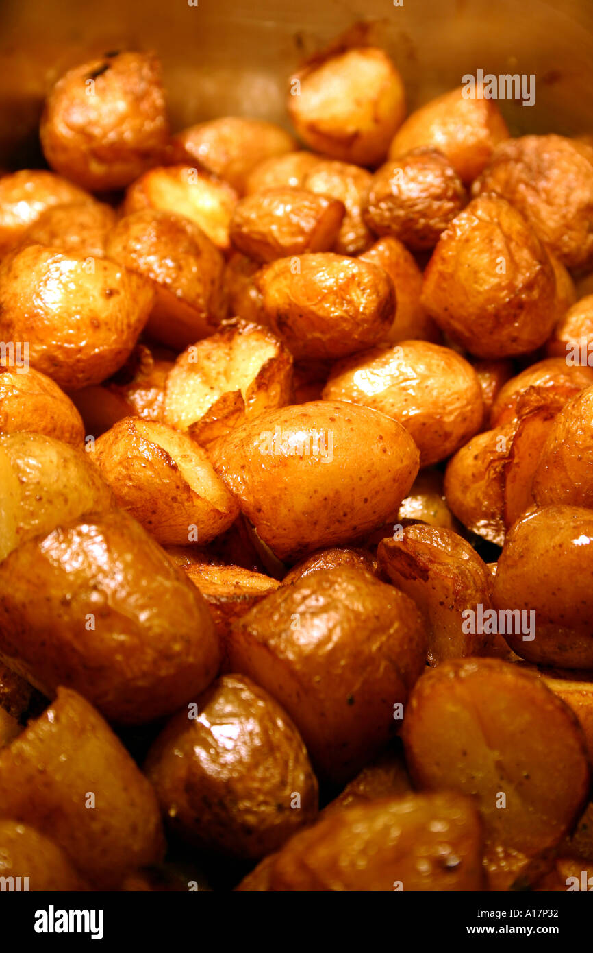 Roasted Baby New Potatoes Stock Photo - Alamy