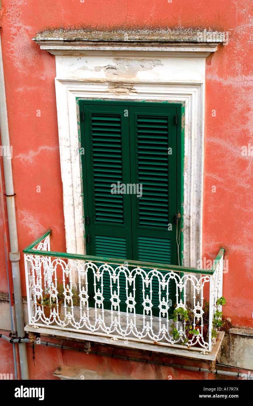 Italian Riviera Windows Traditional windows in Lipari, Italy Stock Photo - Alamy