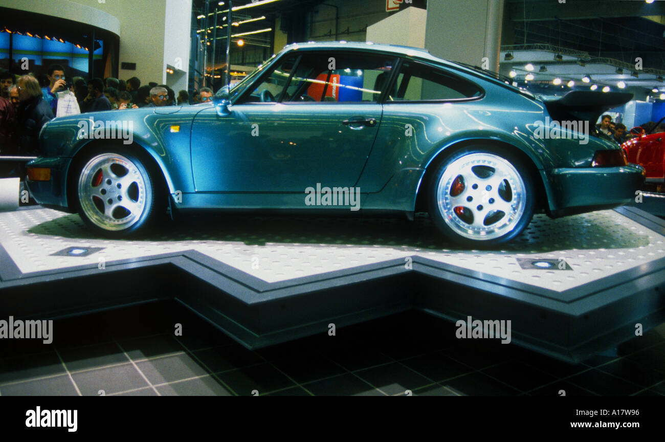 Porsche silver Stock Photo