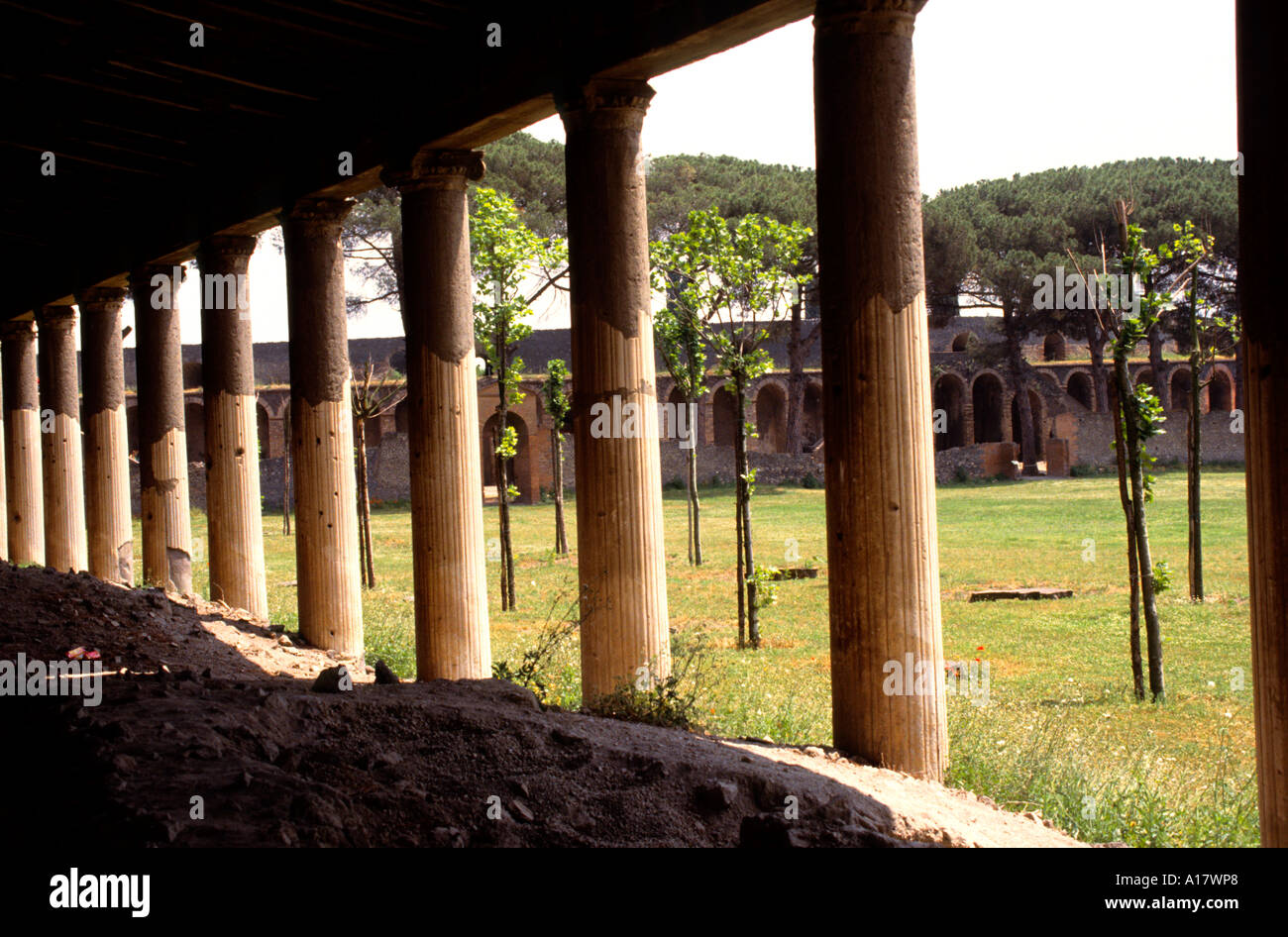 Pompeii Roman Ruined dead City Vesuvius Italy Stock Photo