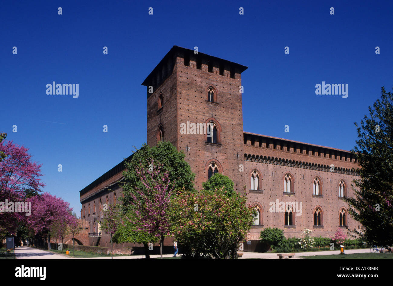 15th century castle of Francesco Sforza milan italy italian Stock Photo