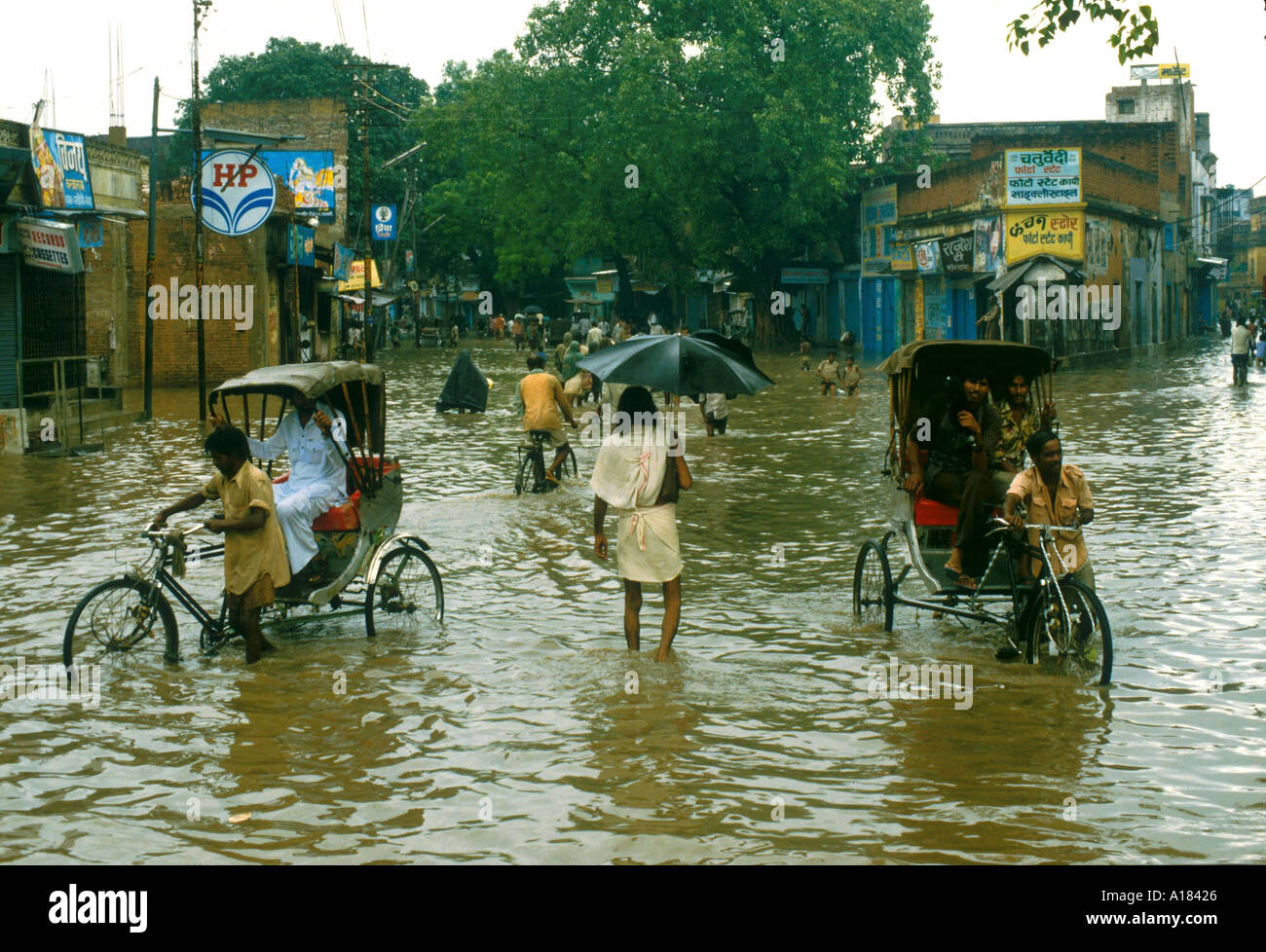Flooding India J H C Wilson Stock Photo