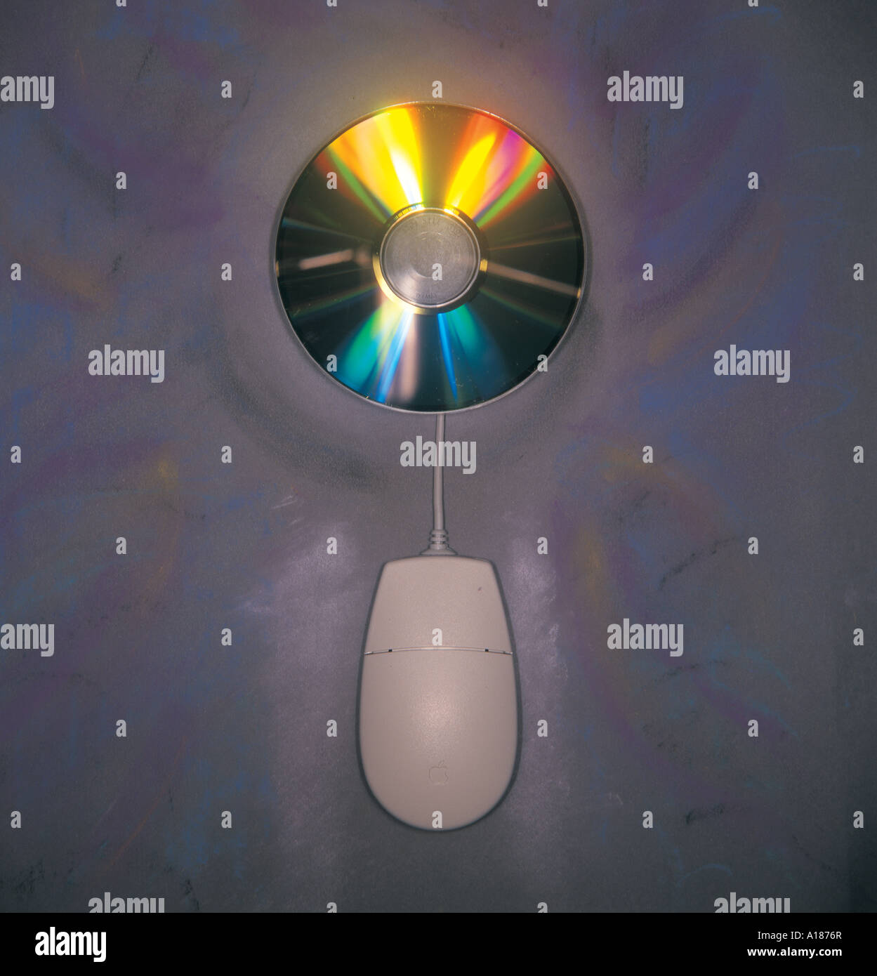 CD with mouse Stock Photo - Alamy