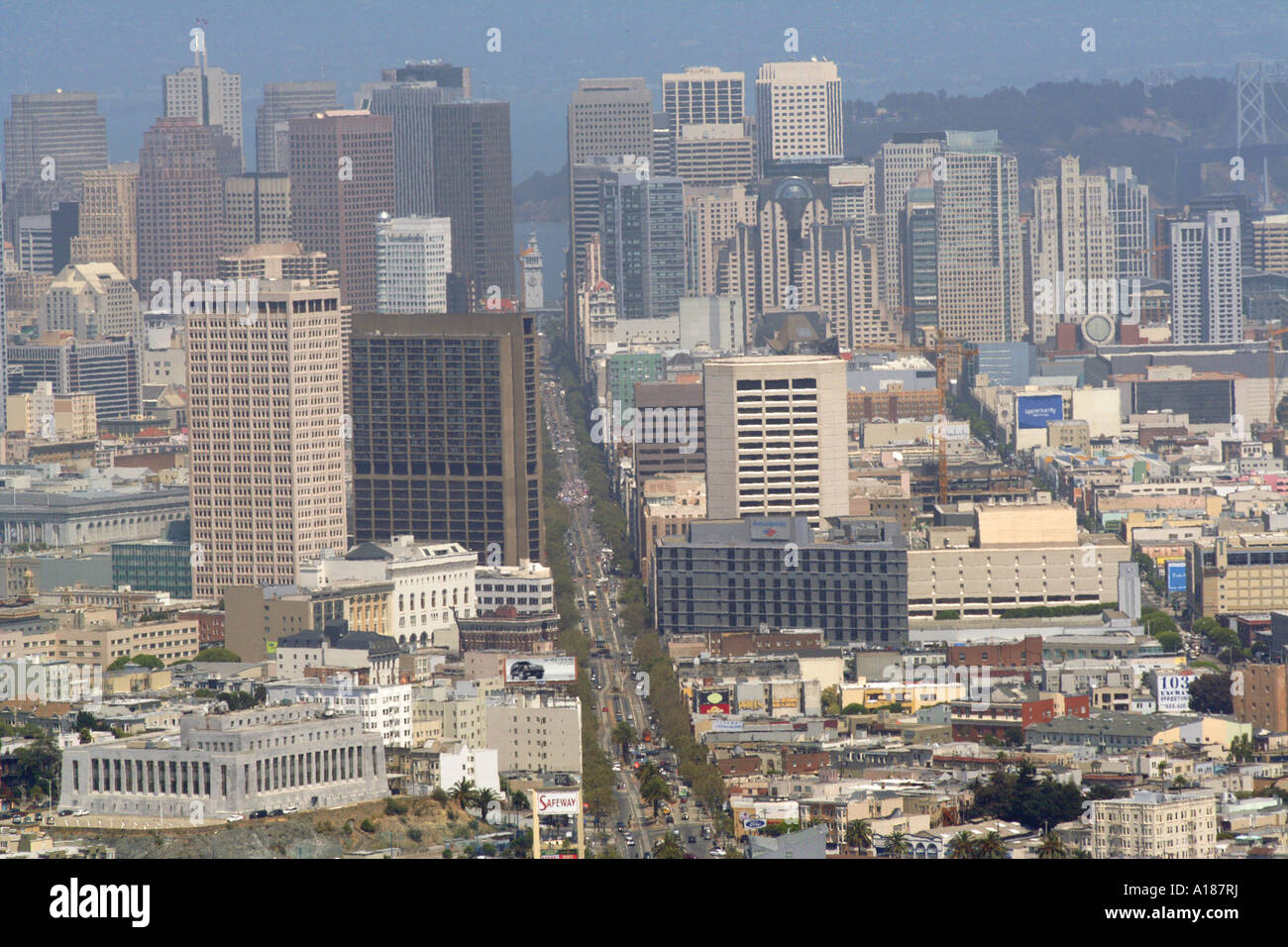 Aerial View Of San Francisco From Twin Peaks Sf California Stock Photo Alamy