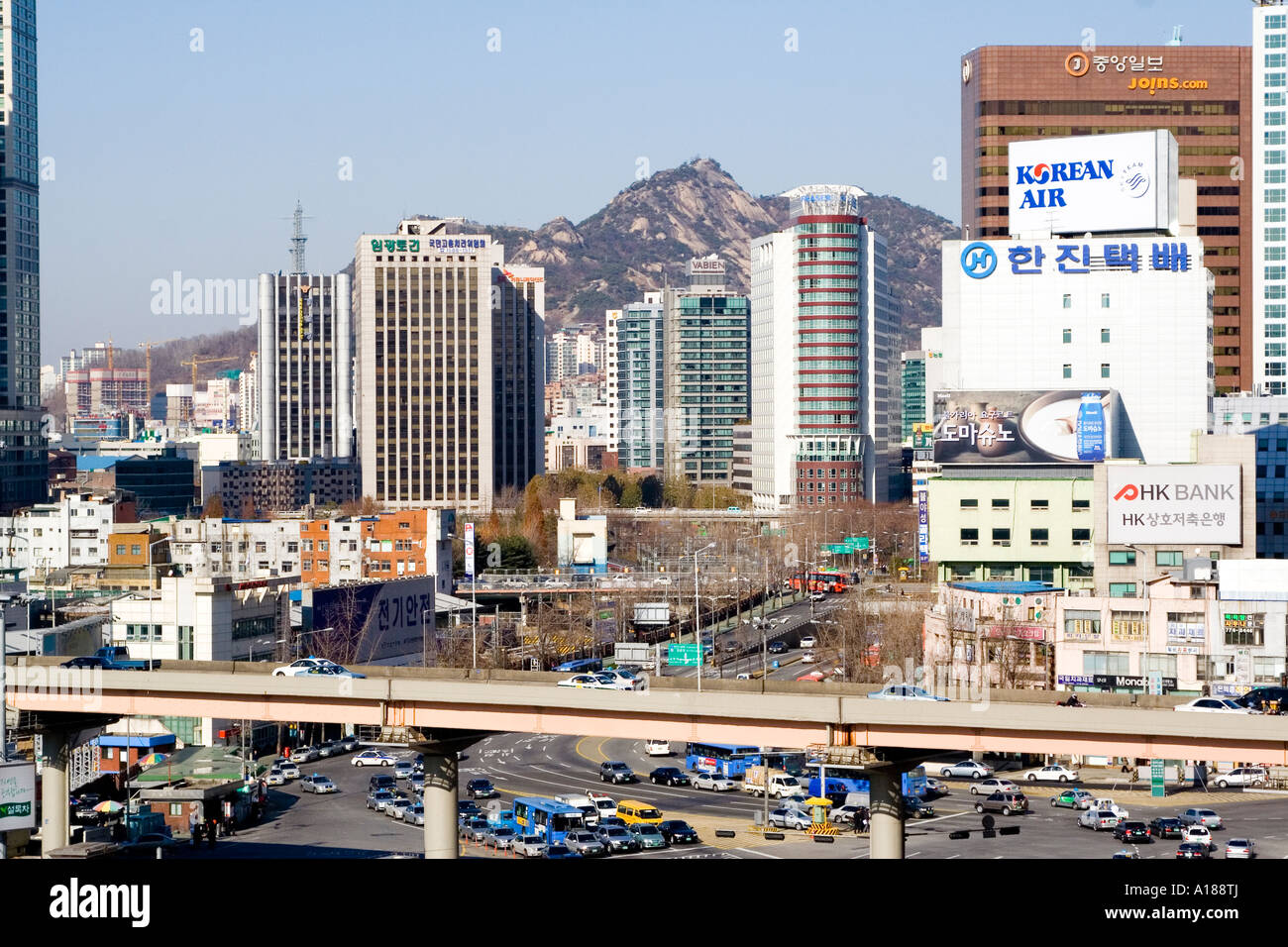 Downtown Seoul South Korea Stock Photo