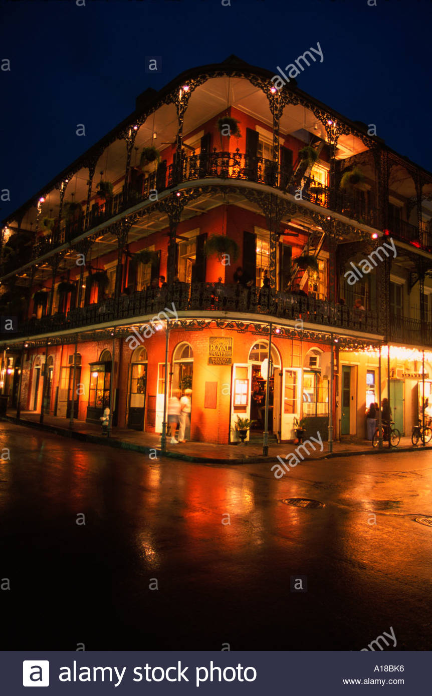 Royal Cafe French Quarter New Orleans Louisiana Usa Stock Photo Alamy