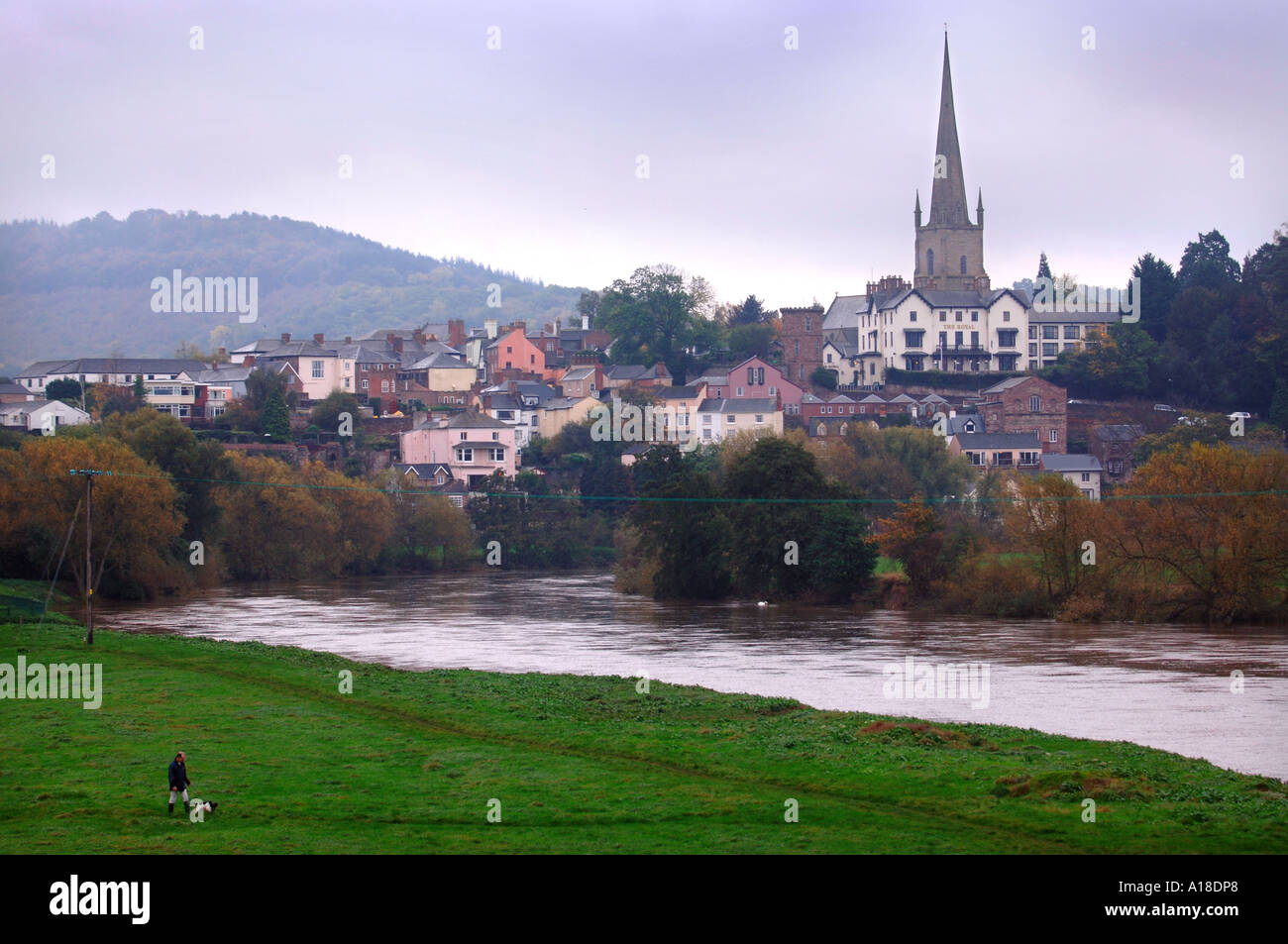 THE HEREFORDSHIRE TOWN OF ROSS ON WYE UK Stock Photo Alamy