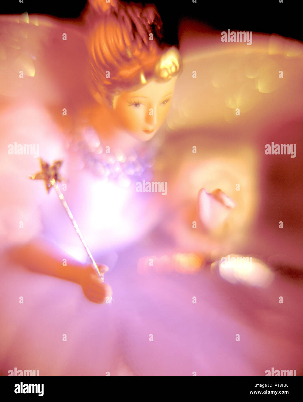 Fairy with wand Stock Photo