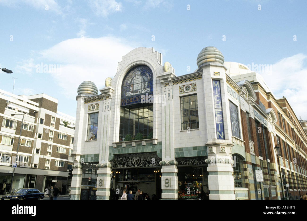 Conran's Bibendum Restaurant And Oyster Bar, French London Restaurant, the former Headquarters of the Michelin Tyre Company Stock Photo
