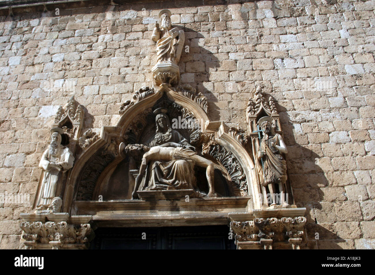 DUBROVNIK - Franciscan Monastery Pieta Stock Photo