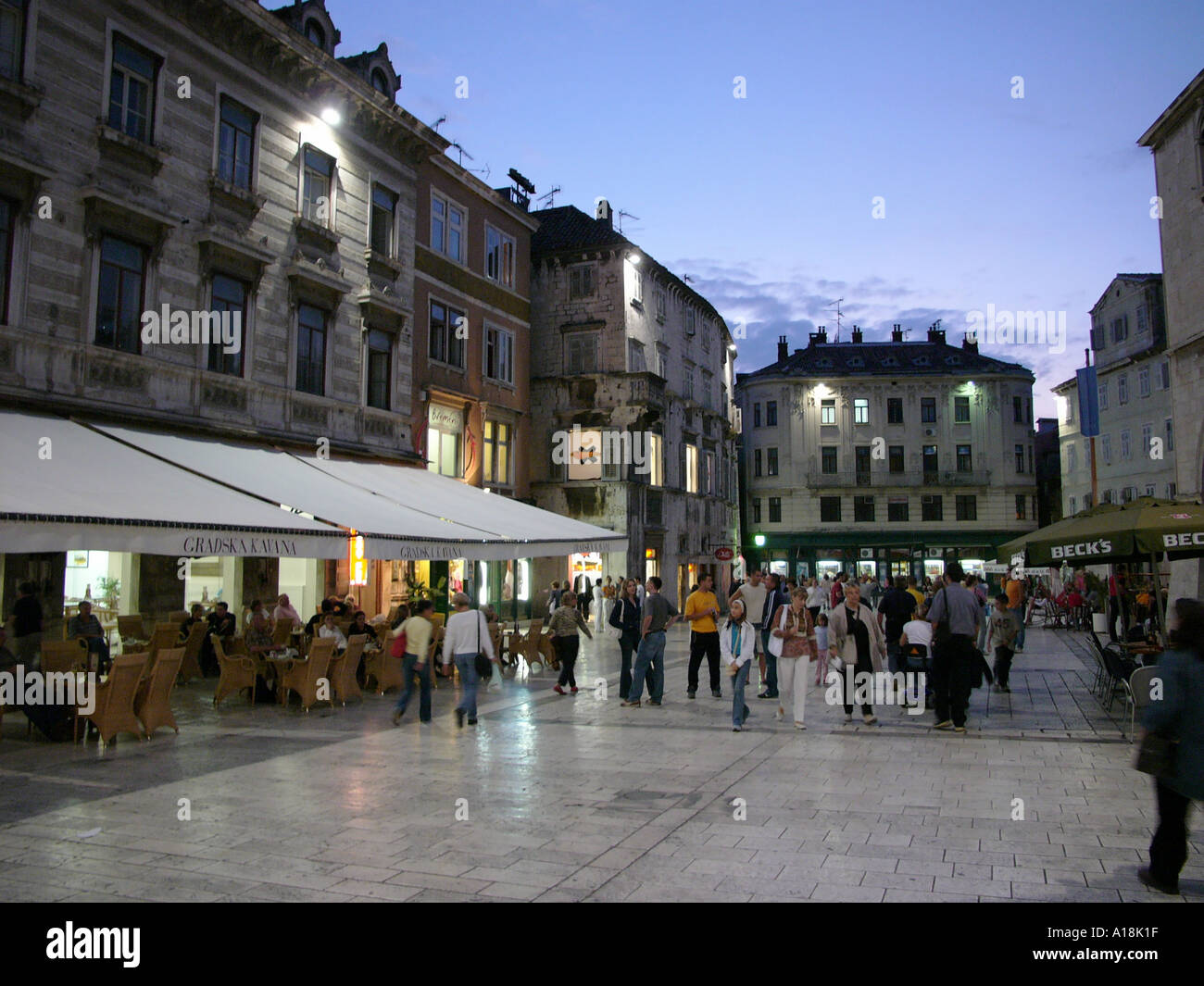 Shopping plaza in Split croatia Stock Photo Alamy