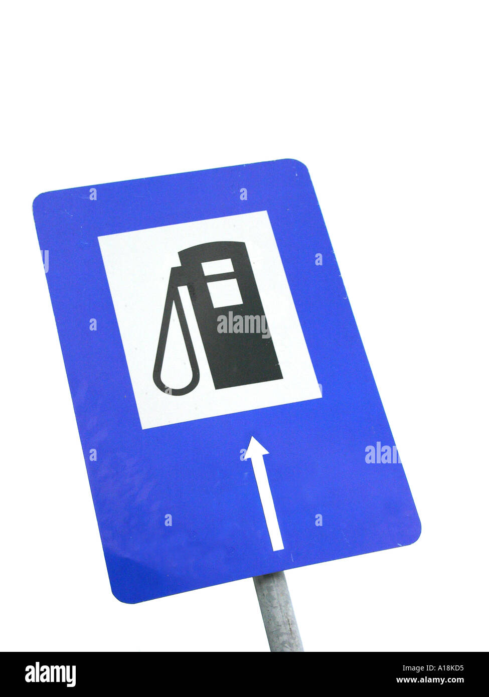fuel sign pointing upwards Stock Photo - Alamy