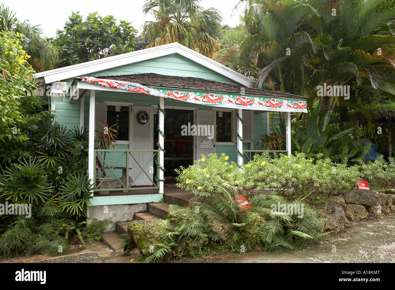 Entrance To The Andromeda Botanic Gardens Barbados Caribbean West