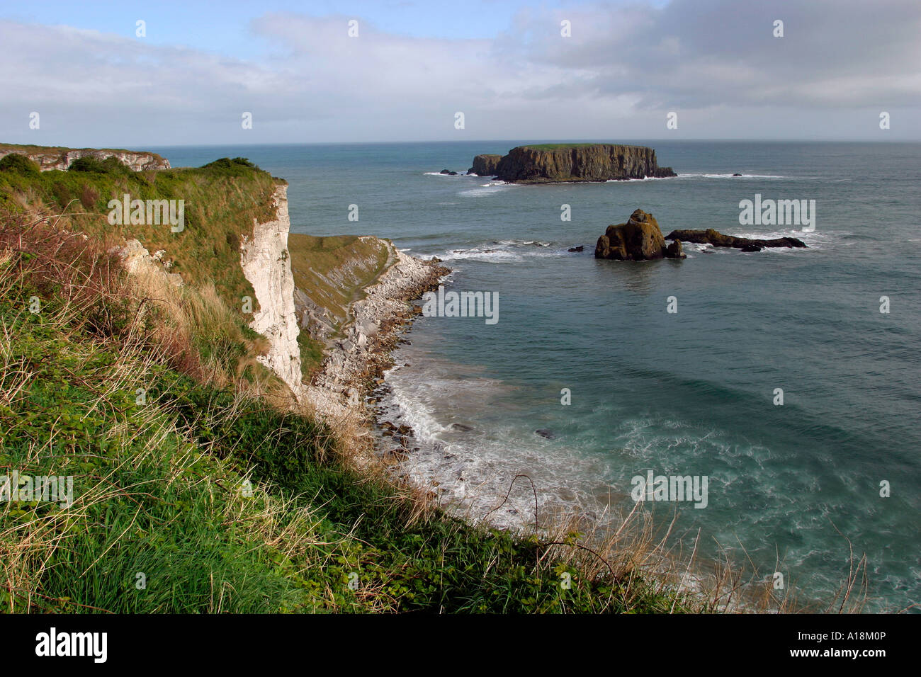 Northern Ireland County Antrim Stackaboy the Yellow Stack Stock Photo ...