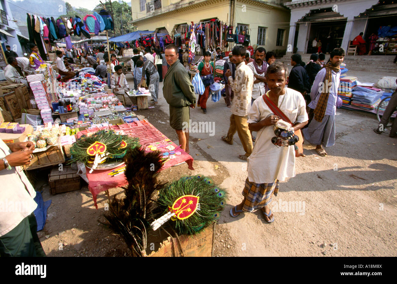 Bhutan Phuentsholing bazaar Bhutanese people shopping Stock Photo Alamy