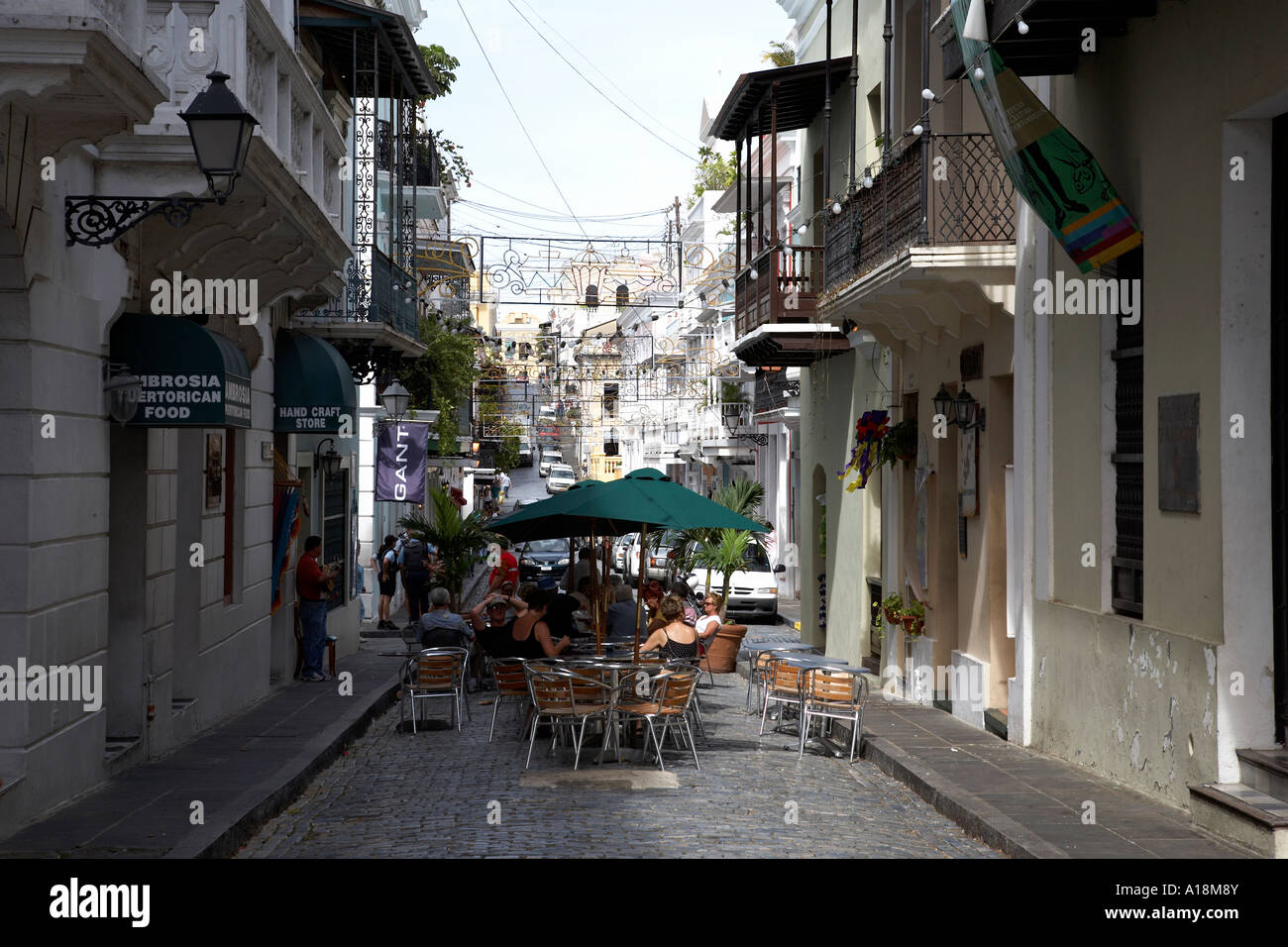 view down calle del cristo old town san juan Puerto Rico west indies ...