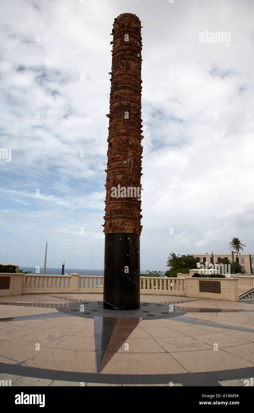plaza del quinto centenario square old town san juan Puerto Rico west