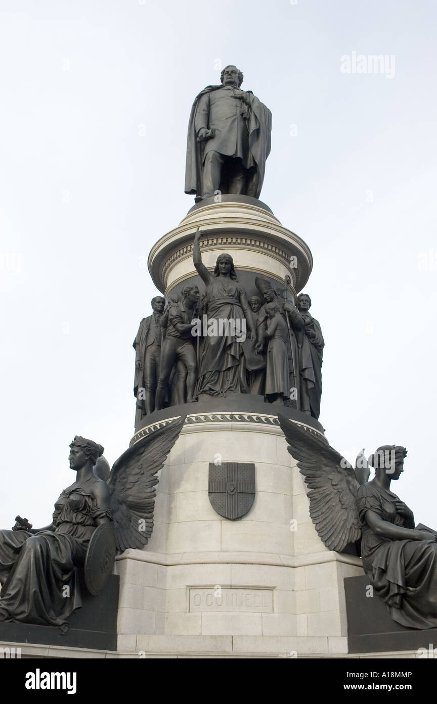 Daniel O'Connell Statue on O'Connell Street in Dublin Ireland Stock Photo Alamy