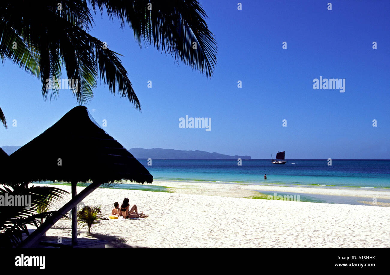 Philippines Boracay White Beach Stock Photo Alamy