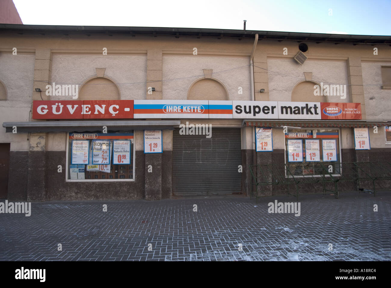 Turkish supermarket in Germany Stock Photo Alamy