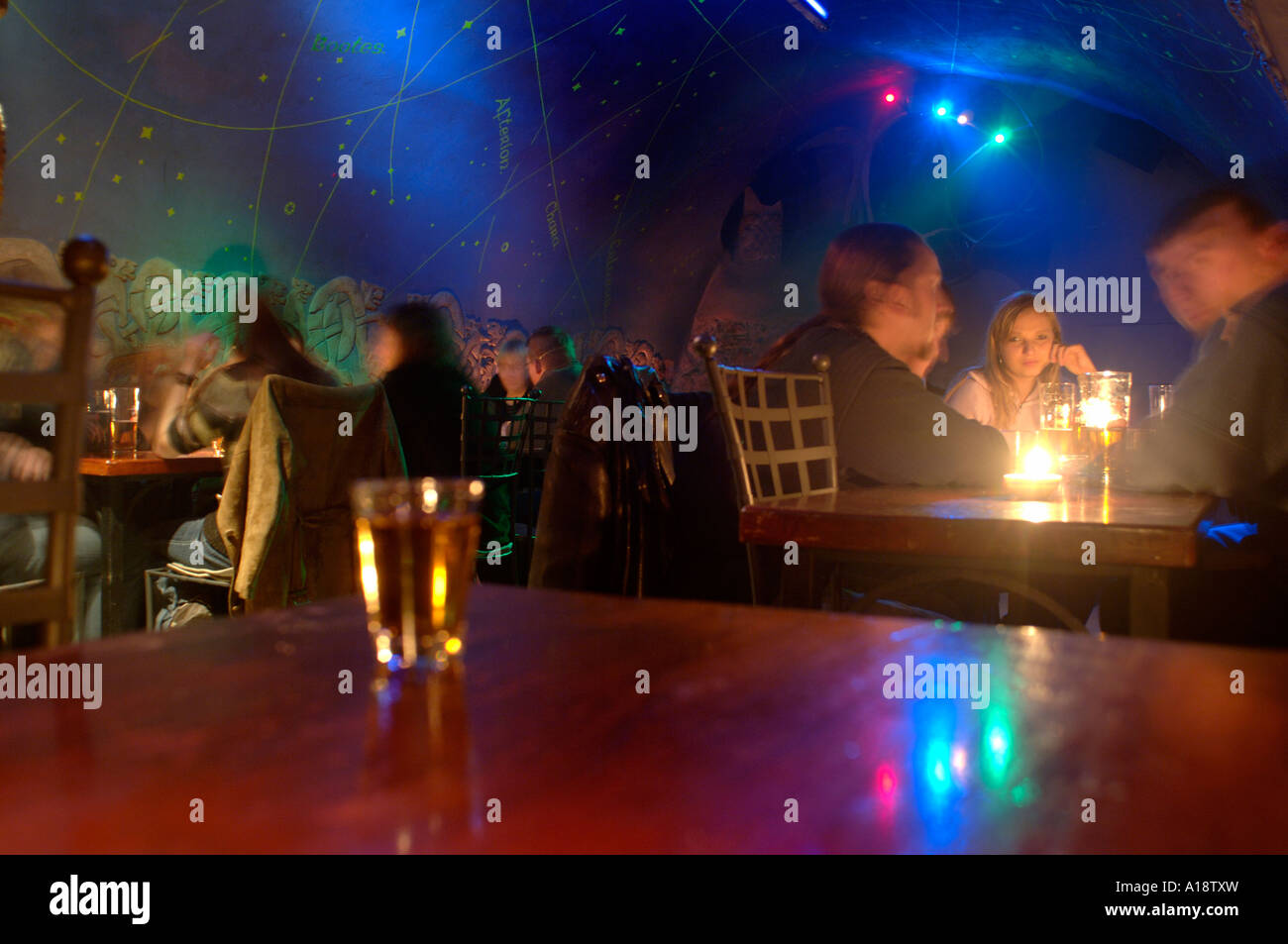 Middle Earth an underground bar in Krakow Poland Stock Photo Alamy