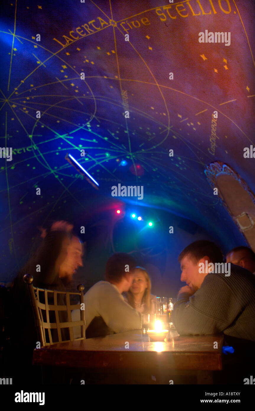 Middle Earth an underground bar in Krakow Poland Stock Photo Alamy
