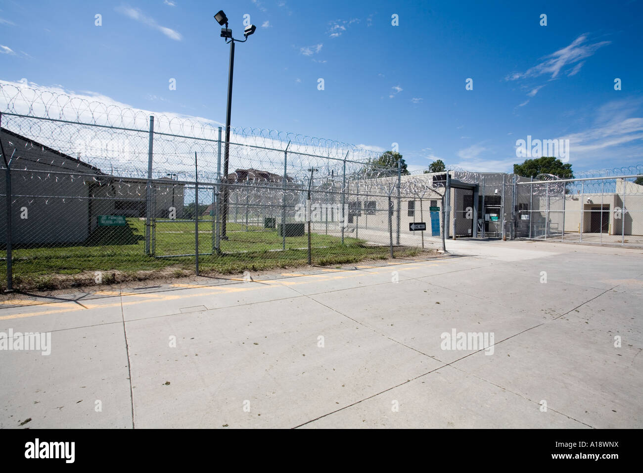 Entrance to the Nebraska Correctional Center for Women. Stock Photo