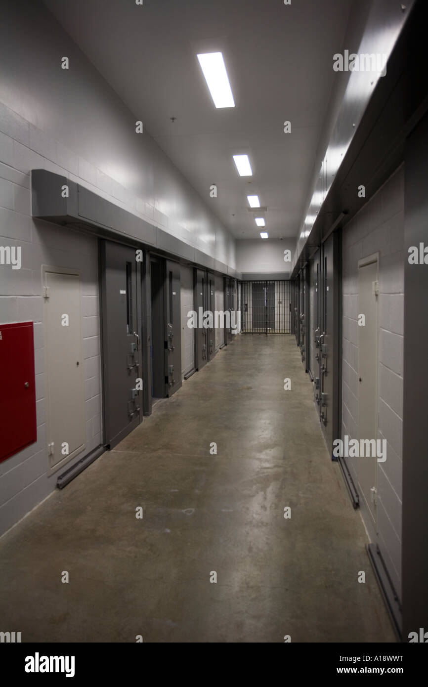 Segregation unit at the Nebraska Correctional Center for Women in York Nebraska USA Stock Photo