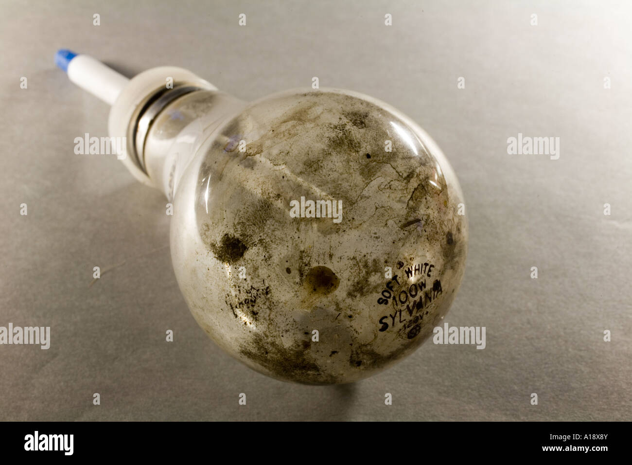 Lightbulb used to smoke meth amphetamine. Stock Photo