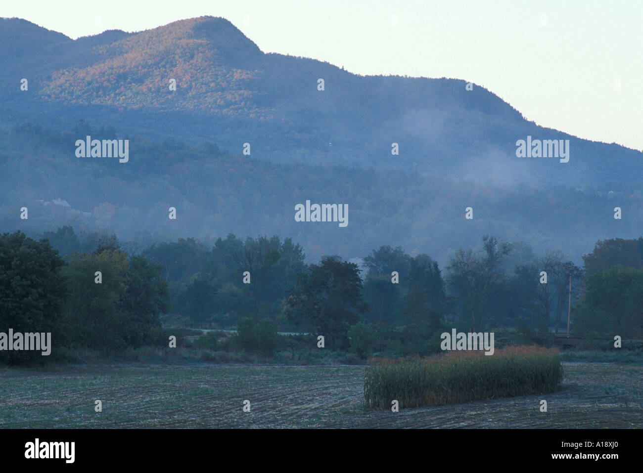 Waitsfield VT Mad River Valley Farm in the Green Mountains Stock Photo Alamy
