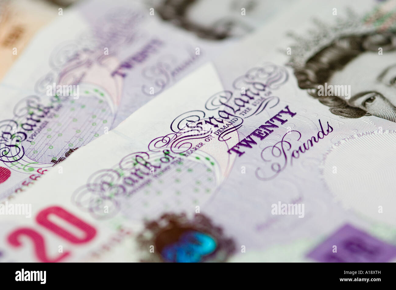 Close Up Of English Money England Uk United Kingdom Gb Great Britain - 