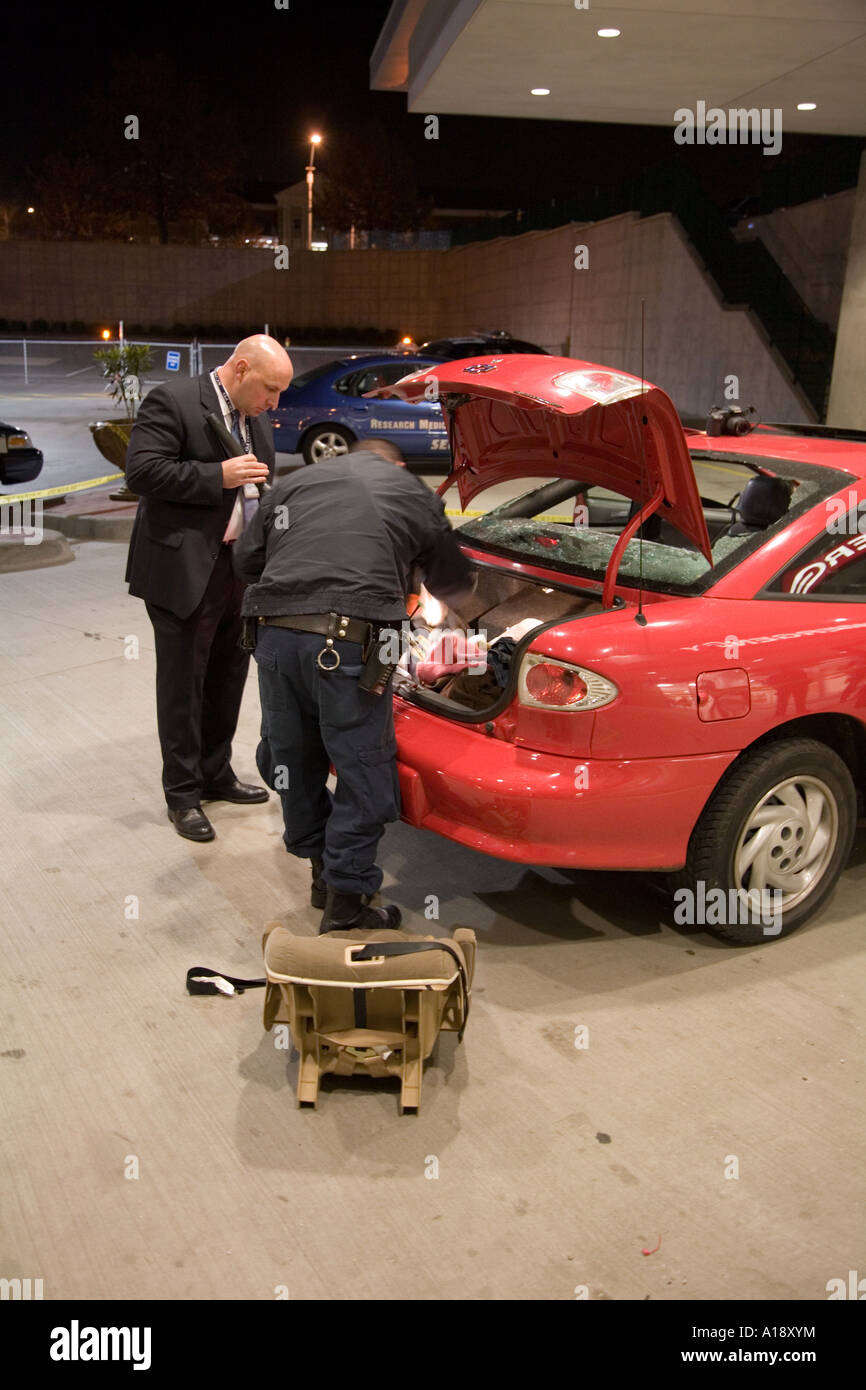 Crime Scene Technician and Homicide Detective at the scene of a