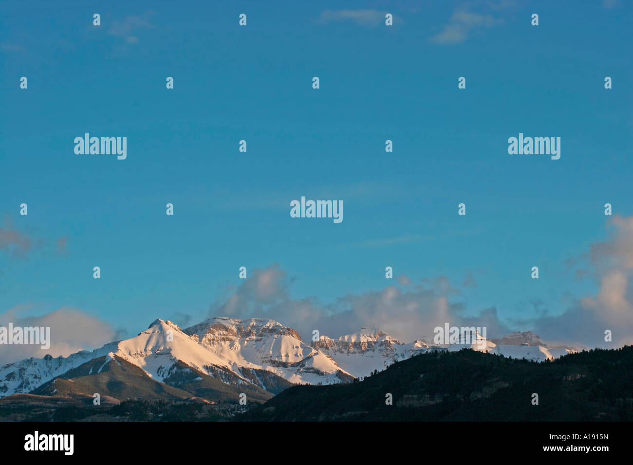 Sw Rocky Ridge As seen from Ridgway, the San Juan range of the southwestern Rocky ...