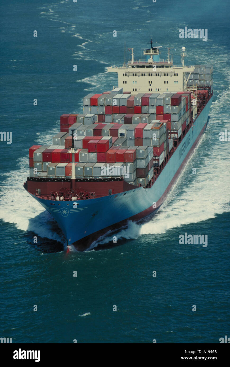 Distant container ship hi-res stock photography and images - Alamy