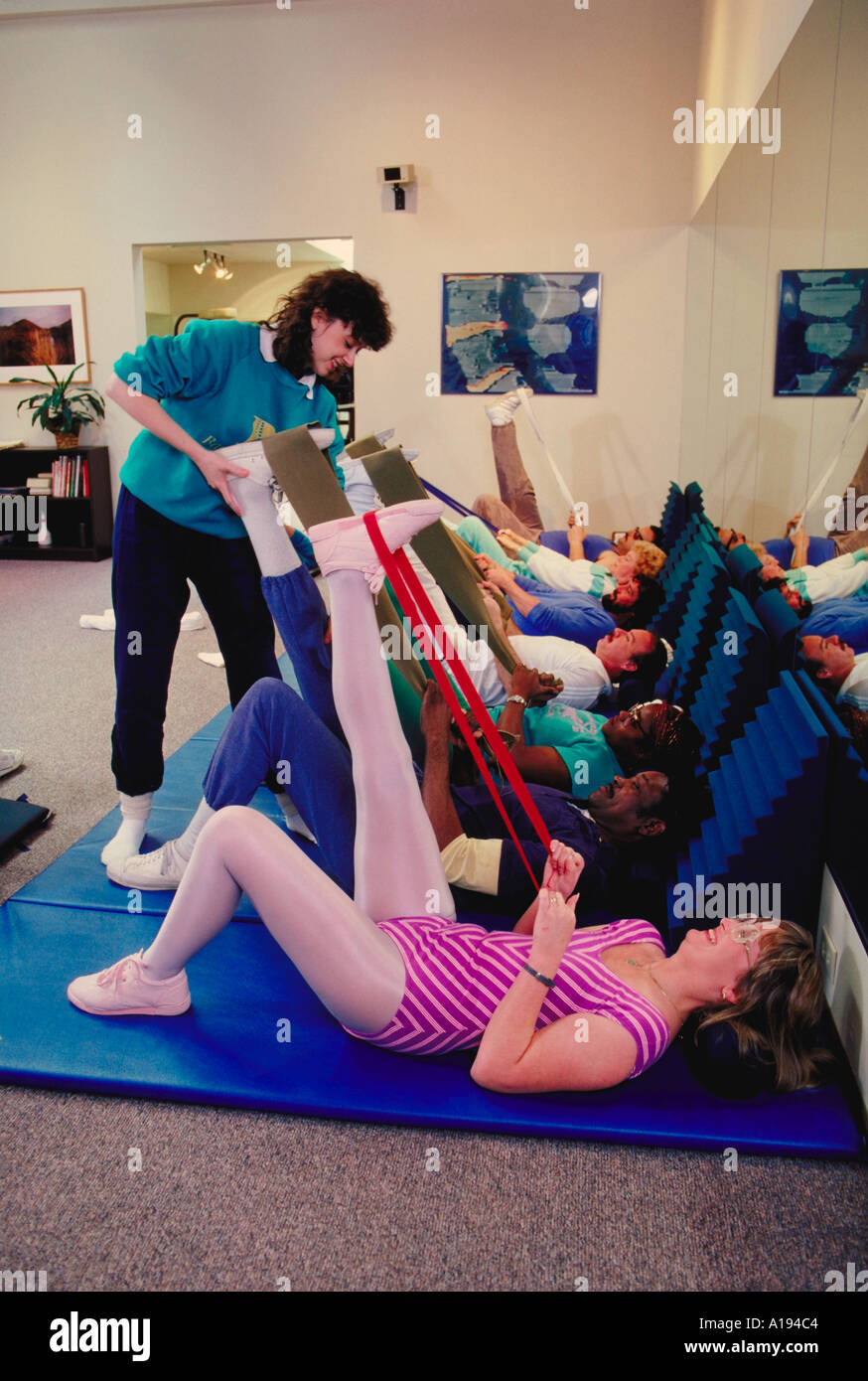 back therapy Backs to Work San Francisco CA Stock Photo