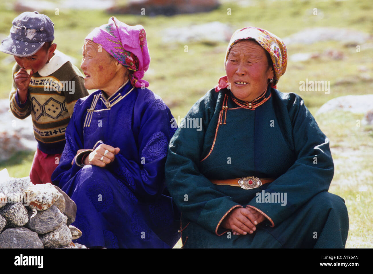 mongolian women local naadam mongolia Stock Photo