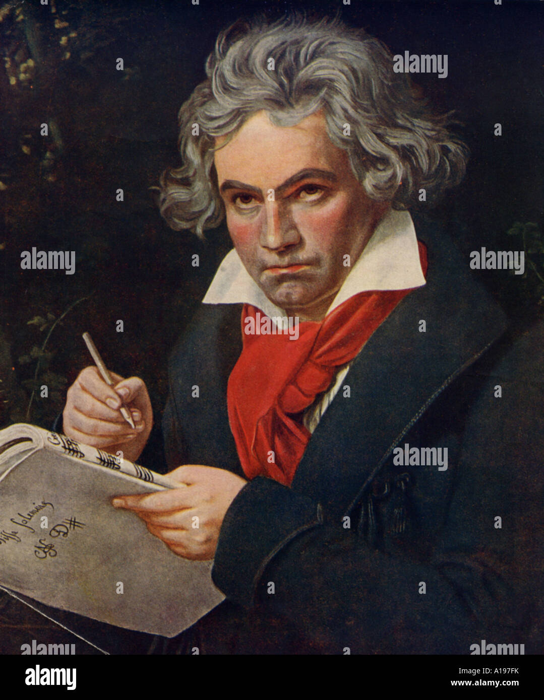 LUDWIG VAN BEETHOVEN  German composer 1770 to 1827 Stock Photo