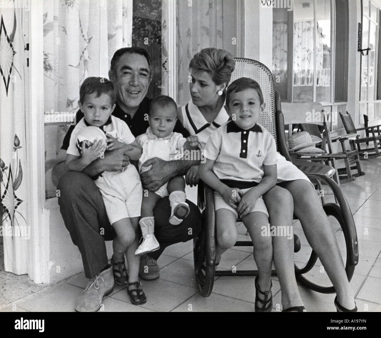 Anthony quinn family in 1966 hires stock photography and images Alamy