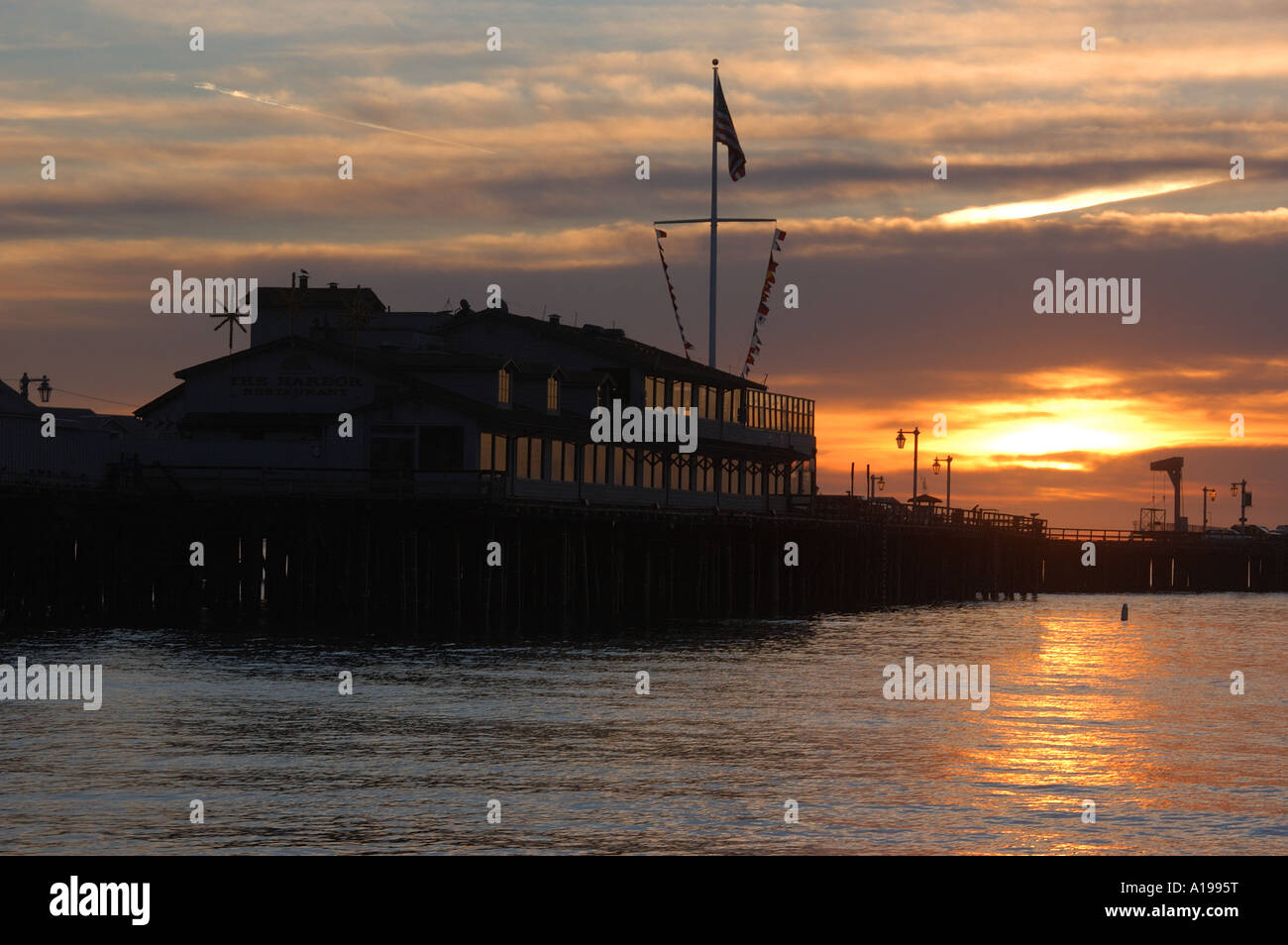 Stearns wharf silhouette hi-res stock photography and images - Alamy