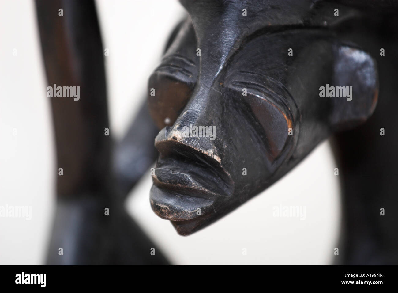 closeup of wooden african statue Stock Photo - Alamy