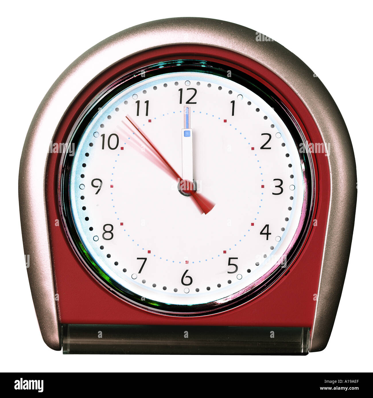 Clock strikes twelve Stock Photo Alamy