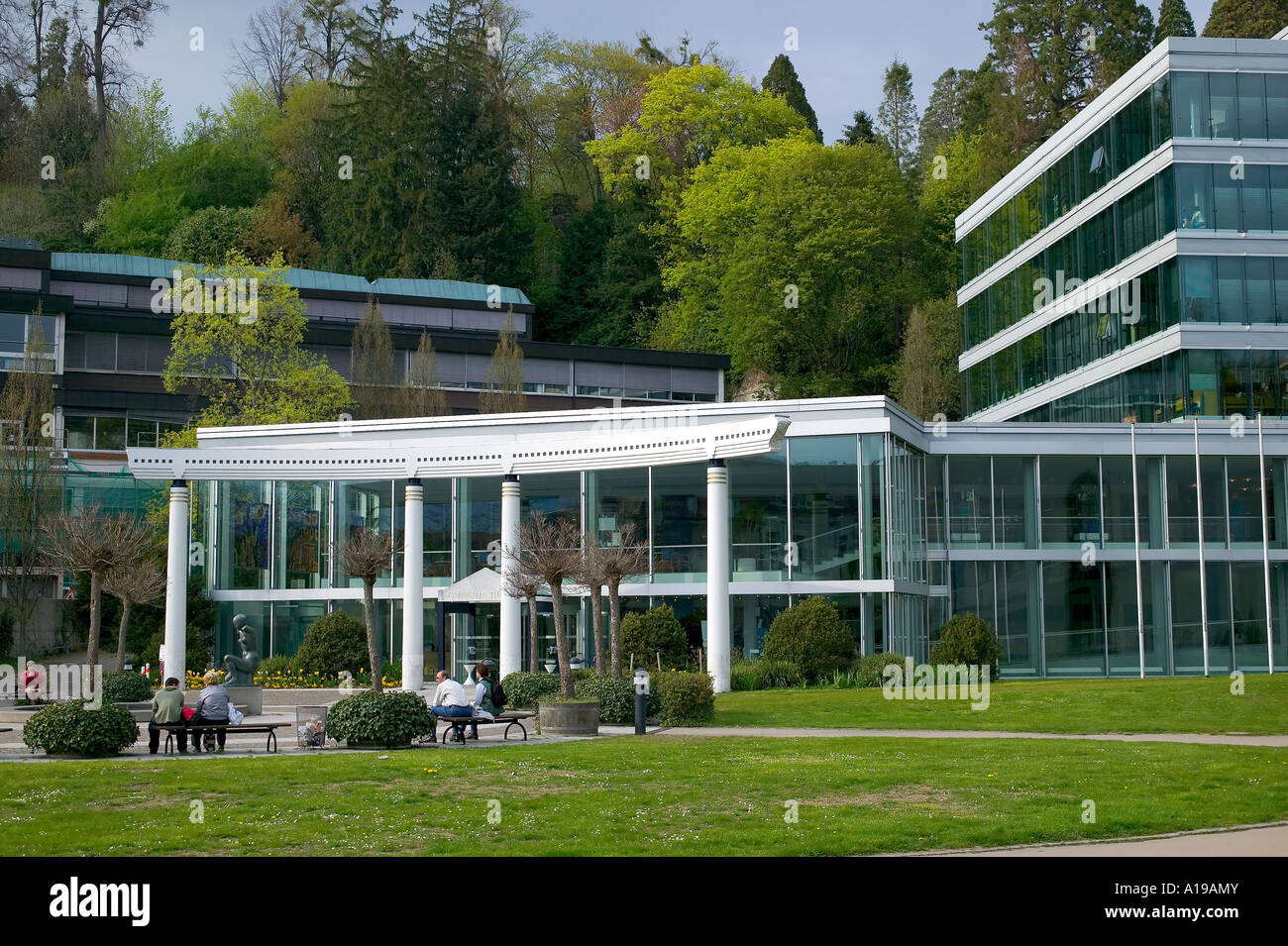 EUROPE GERMANY BADEN-WÜRTTEMBERG  BADEN-BADEN  CARACALLA THERME  SPA BUILDING Stock Photo