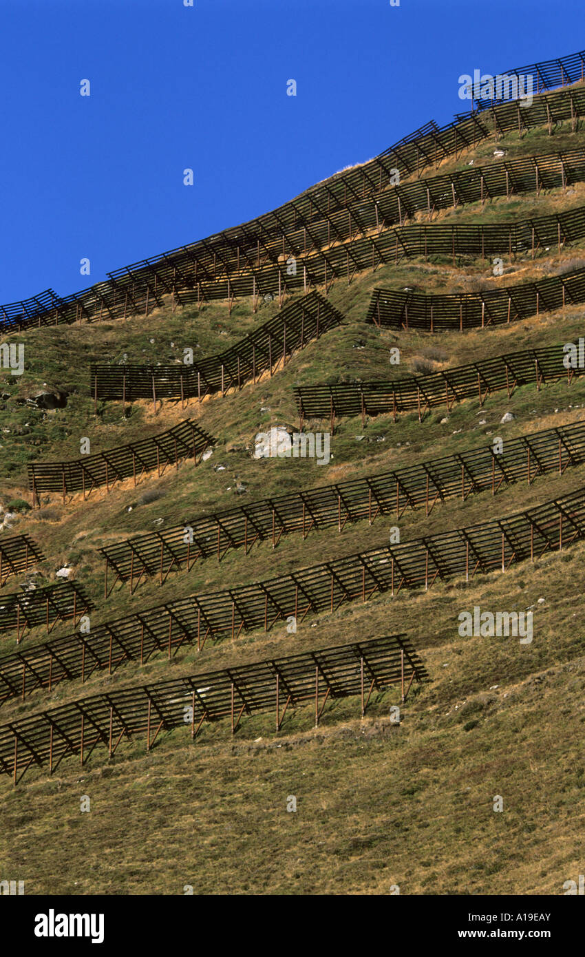 Avalanche fence hi-res stock photography and images - Alamy