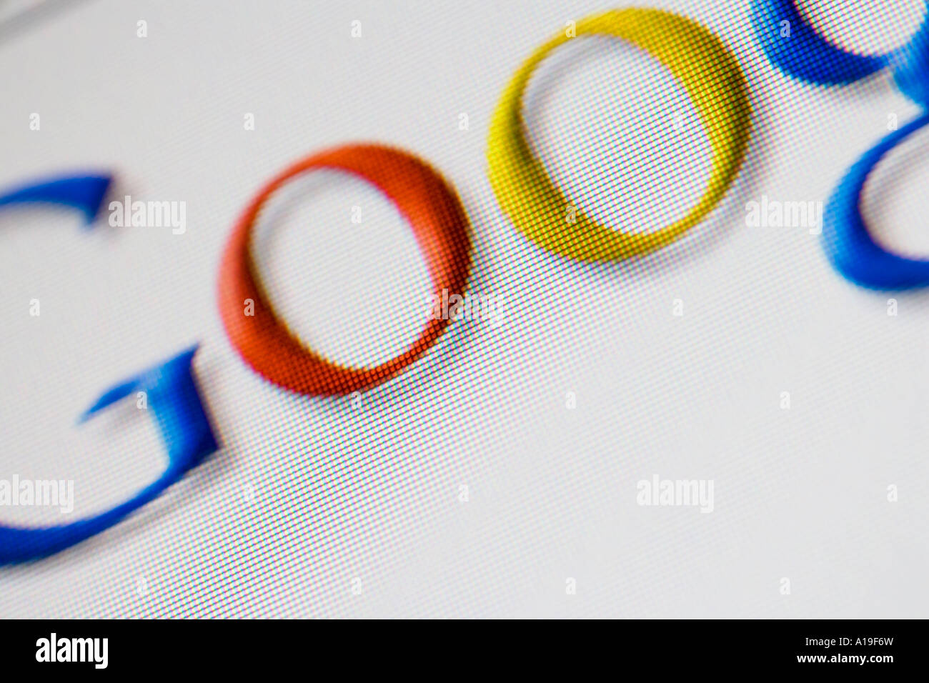 Computer monitor screen with Google name Stock Photo Alamy