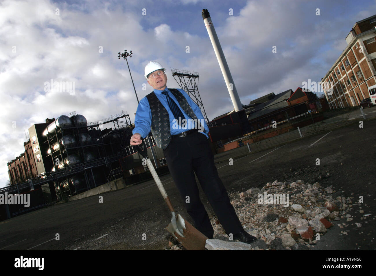 Lord Rooker Lord Jeff Rooker on the site of the old Cape Hill brewery, now ...