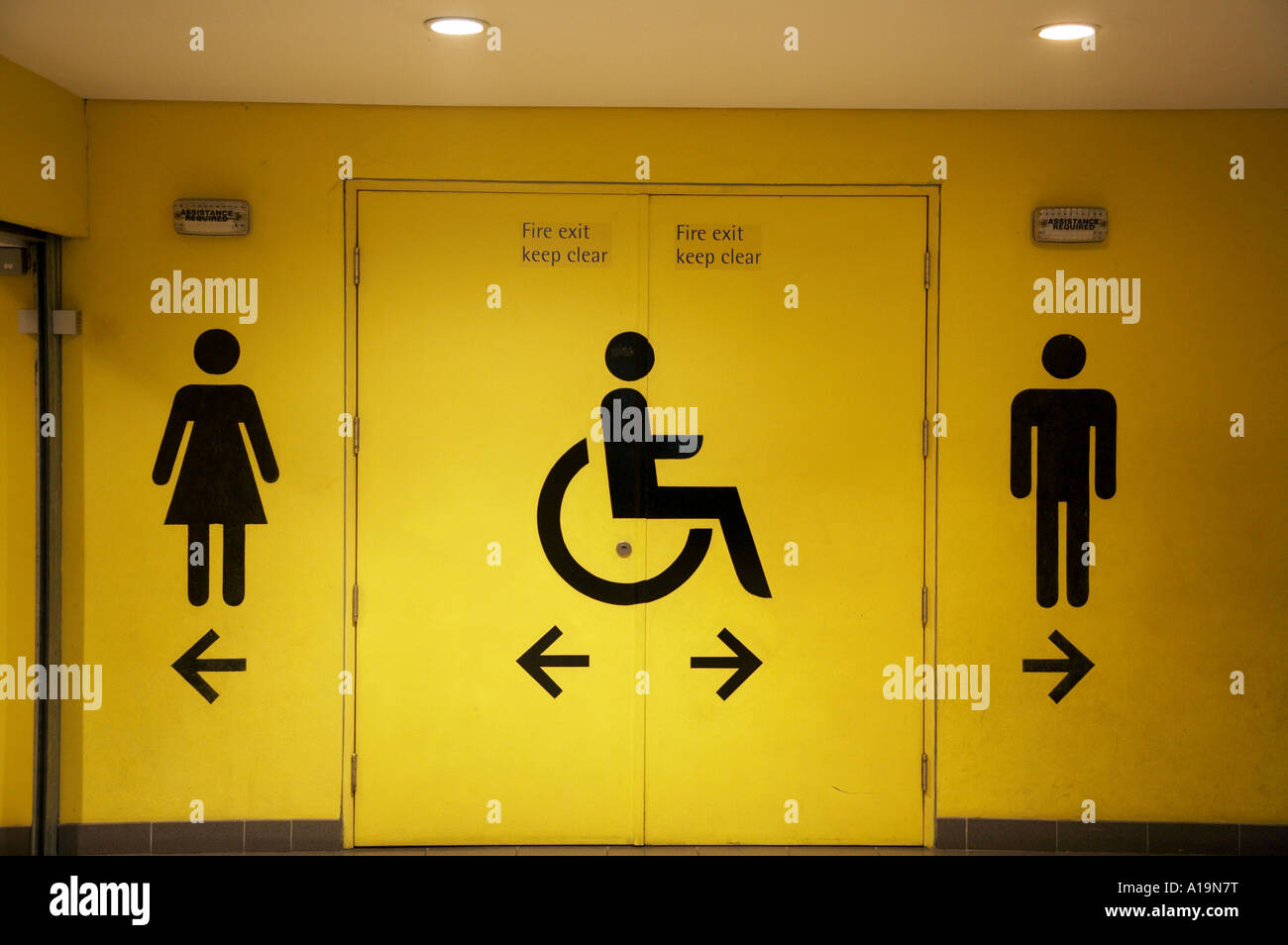 Disabled bathroom wheelchair access Stock Photo Alamy