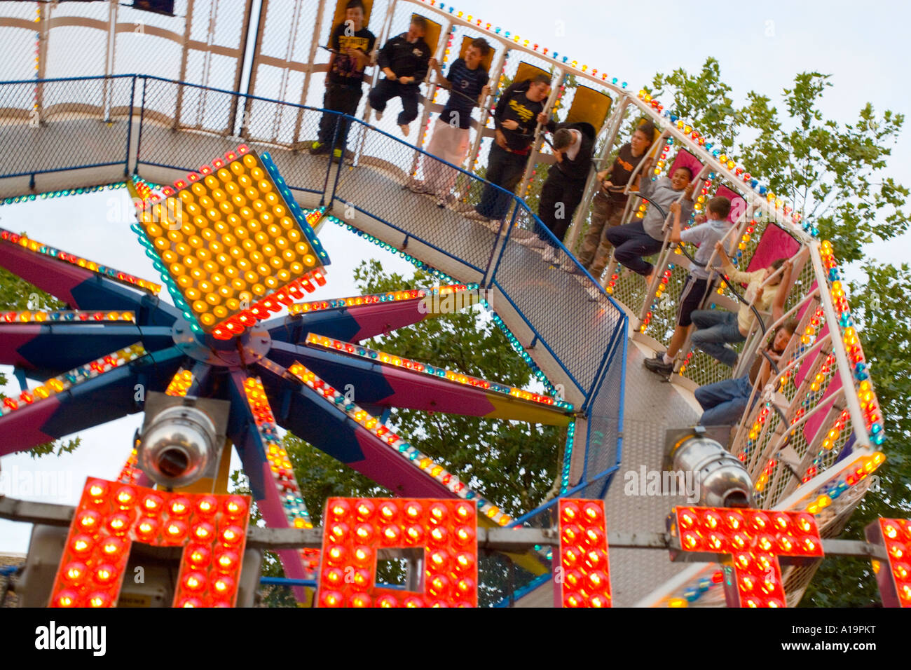 St Giles Fair Oxford Stock Photo Alamy